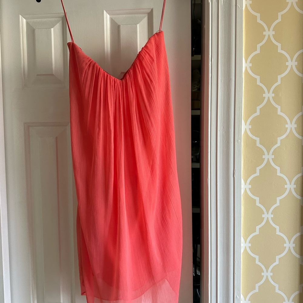 Alice and Olivia Coral Strapless Dress
